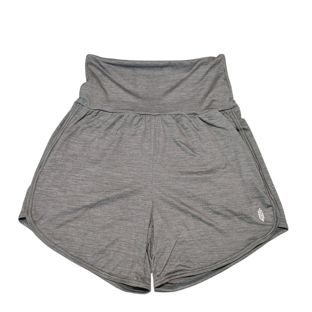 FP Movement High Waisted Athletic Shorts Women Small Gray Running Lounge